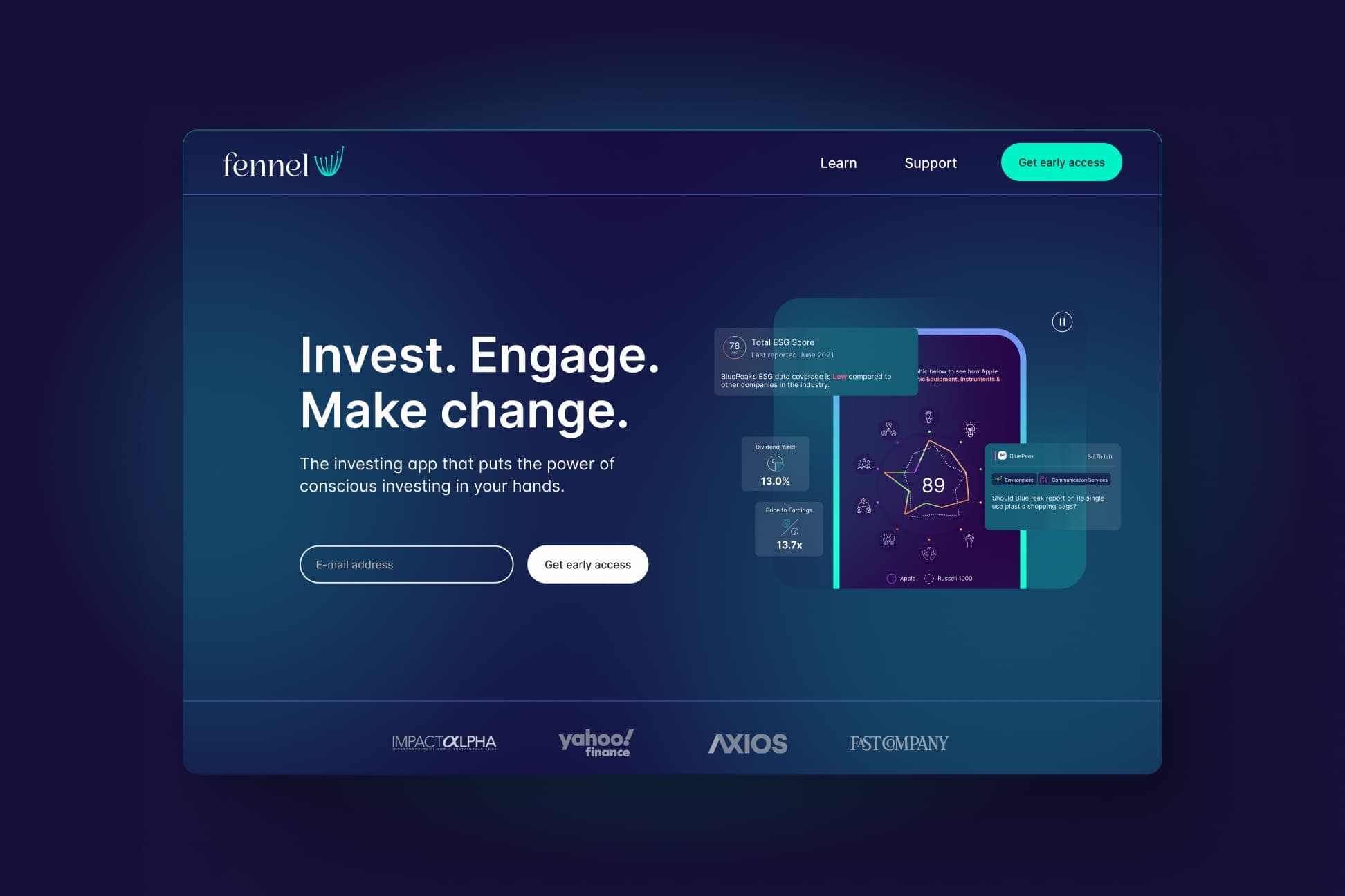 High-Converting Landing Page for a Fintech Investment Platform
