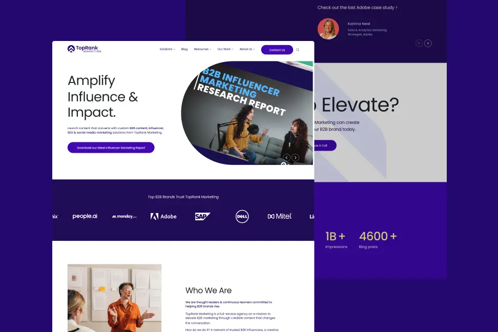 Website Redesign For a US Full-Service B2B Marketing Agency
