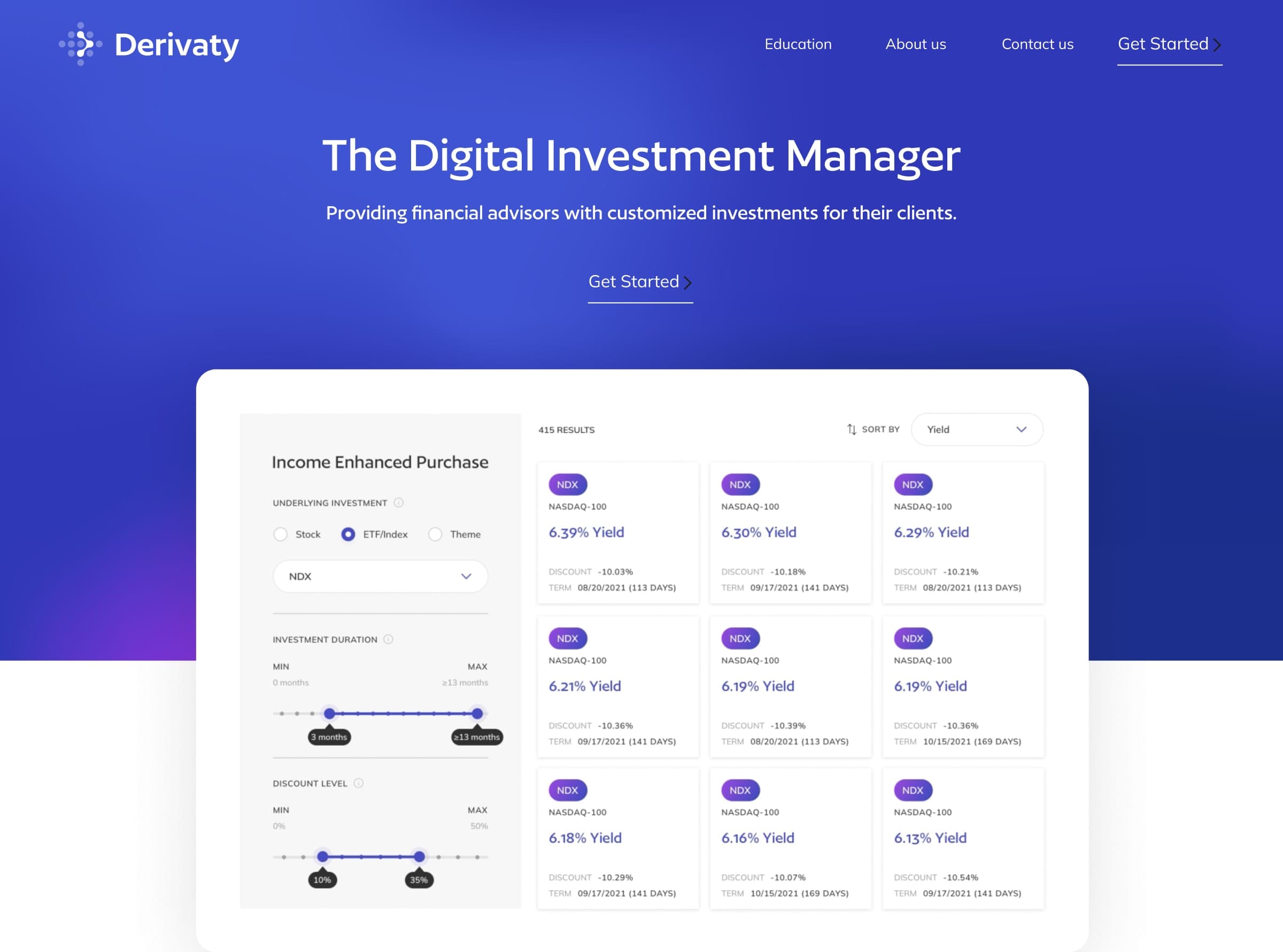 Fintech Web App for Personalized Investment Plans